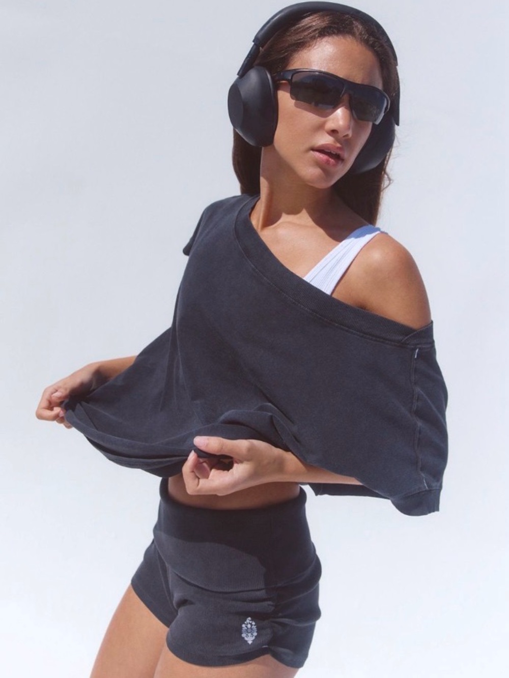 NWT Free People Hot Shot Dolman Set Black L Just Dropped Viral